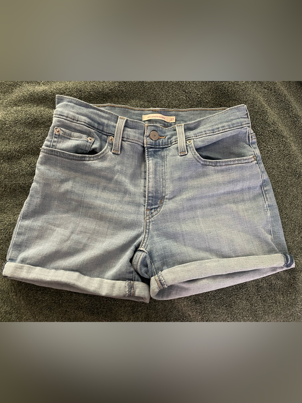 Levi Light Blue Denim Shorts